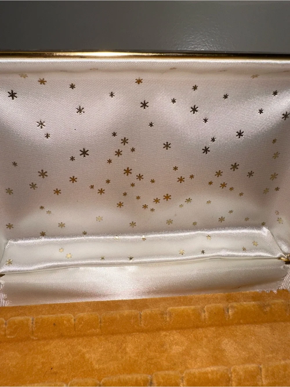 Vtg Vinyl Jewelry Travel Box